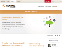 Tablet Screenshot of hornewealth.com